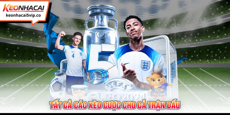 Tất cả các kèo cược cho cả trận đấu 